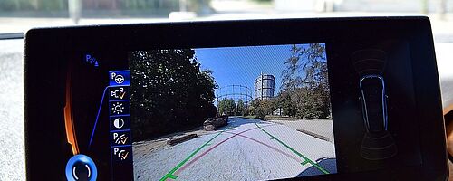 Navi mit dem Gaswerk auf dem Bildschirm. Weiterverlinkung auf Kesselaufstiege Newsartikel