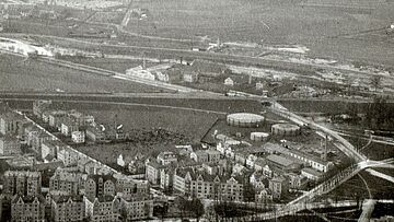Luftaufnahme des Gaswerks aus dem Jahr 1906. Ein Klick auf das Bild sorgt für eine Großansicht des Bildes