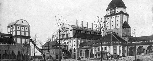 Außenansicht des Gaswerkgelände. Weiterverlinkung auf Leben auf dem Gaswerk Newsartikel